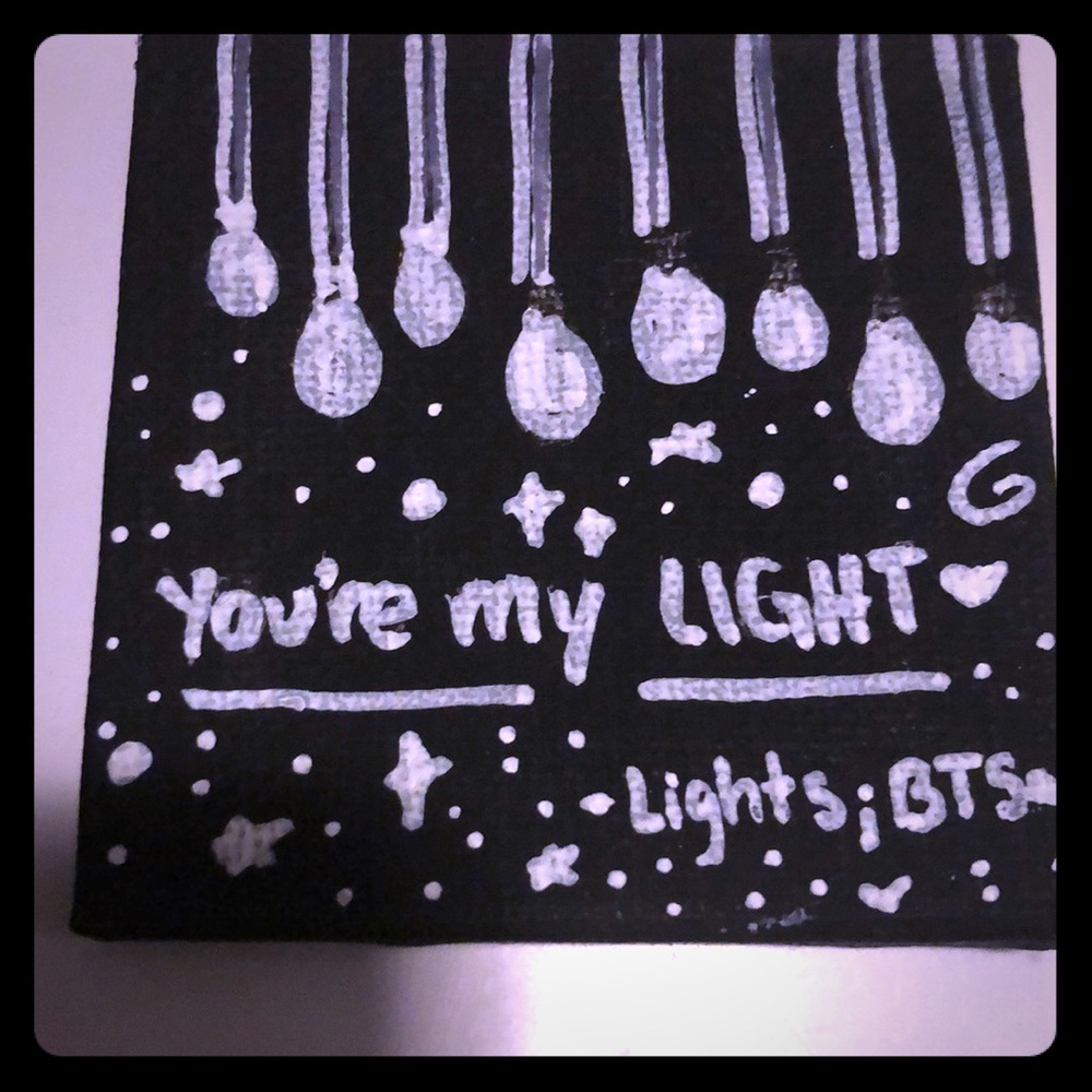 BTS “your my light” painting